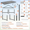 image:imageVEVOR Goat Milking Stand  Deluxe Adjustable 51x23 inch Premier Metal Livestock Stand Durable Headpiece and Nose Loop Height Adjustable 21 to 33 Ideal for Horned Farm Animals WhiteBlack 47x23inch Goat Stand