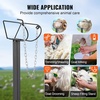 image:imageVEVOR Goat Milking Stand  Deluxe Adjustable 51x23 inch Premier Metal Livestock Stand Durable Headpiece and Nose Loop Height Adjustable 21 to 33 Ideal for Horned Farm Animals WhiteBlack 51x23inch
