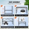 image:imageVEVOR Goat Milking Stand  Deluxe Adjustable 51x23 inch Premier Metal Livestock Stand Durable Headpiece and Nose Loop Height Adjustable 21 to 33 Ideal for Horned Farm Animals WhiteBlack 51x23inch