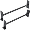 image:imageVEVOR Ladder Racks for Van 402 inch748 inch Adjustable Van Racks 750 LBS Capacity Alloy Steel Roof Ladder Racks Rain Gutter Racks Compatible with Minivans FullSize Vans 3 Pcs Whitefor Minivans