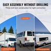 image:imageVEVOR Ladder Racks for Van 402 inch748 inch Adjustable Van Racks 750 LBS Capacity Alloy Steel Roof Ladder Racks Rain Gutter Racks Compatible with Minivans FullSize Vans 3 Pcs Whitefor Fullsize Vans
