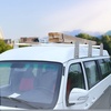 image:imageVEVOR Ladder Racks for Van 402 inch748 inch Adjustable Van Racks 750 LBS Capacity Alloy Steel Roof Ladder Racks Rain Gutter Racks Compatible with Minivans FullSize Vans 3 Pcs Whitefor Fullsize Vans