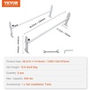 image:imageVEVOR Ladder Racks for Van 402 inch748 inch Adjustable Van Racks 750 LBS Capacity Alloy Steel Roof Ladder Racks Rain Gutter Racks Compatible with Minivans FullSize Vans 3 Pcs Whitefor MidLarge Size Vans