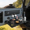 image:imageVEVOR Tailgate Table for 20212026 Ford Bronco 4 Door Hardtops Exclude Bronco Sport 88 lbs Load Capacity Carbon Steel Foldable Molle Panel Drop Down Table Rear Door Cargo Storage Rack ShelfIndustrial  Compact