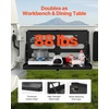 image:imageVEVOR Tailgate Table for 20212026 Ford Bronco 4 Door Hardtops Exclude Bronco Sport 88 lbs Load Capacity Carbon Steel Foldable Molle Panel Drop Down Table Rear Door Cargo Storage Rack ShelfJL2019  Present