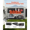 image:imageVEVOR Tailgate Table for Jeep Wrangler JL 2019  Present Carbon Steel Foldable Molle Panel DoubleLayer Drop Down Table Rear Cargo Storage Rack Shelf Luggage Holder Carrier Camping AccessoriesFord Bronco20212025
