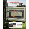 image:imageVEVOR Tailgate Table for Jeep Wrangler JL 2019  Present Carbon Steel Foldable Molle Panel DoubleLayer Drop Down Table Rear Cargo Storage Rack Shelf Luggage Holder Carrier Camping AccessoriesJeep Wrangler JL 2019  Present