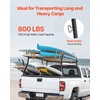 image:imageVEVOR Truck Rack 1934inch Extendable Truck Ladder Rack 386436 Adjustable Height 250 lbs Capacity Steel Ladder Rack for Truck Heavy Duty Truck Bed Rack for Kayak Surfboard Lumber LadderDrilling