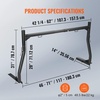 image:imageVEVOR Truck Rack 1934inch Extendable Truck Ladder Rack 386436 Adjustable Height 250 lbs Capacity Steel Ladder Rack for Truck Heavy Duty Truck Bed Rack for Kayak Surfboard Lumber LadderNondrilling