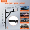 image:imageVEVOR Truck Rack 1934inch Extendable Truck Ladder Rack 386436 Adjustable Height 250 lbs Capacity Steel Ladder Rack for Truck Heavy Duty Truck Bed Rack for Kayak Surfboard Lumber LadderLadder Rack