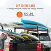 image:imageVEVOR Truck Rack 1934inch Extendable Truck Ladder Rack 386436 Adjustable Height 250 lbs Capacity Steel Ladder Rack for Truck Heavy Duty Truck Bed Rack for Kayak Surfboard Lumber LadderNondrilling