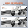 image:imageVEVOR Truck Rack 800 lbs Capacity 71x32 Aluminum Ladder Rack for Truck with 8 NonDrilling CClamps Heavy Duty Truck Bed Rack TwoBar Set for Kayak Surfboard Lumber LadderFixed