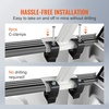 image:imageVEVOR Truck Rack 800 lbs Capacity 71x32 Aluminum Ladder Rack for Truck with 8 NonDrilling CClamps Heavy Duty Truck Bed Rack TwoBar Set for Kayak Surfboard Lumber LadderHeight Adjustable