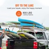 image:imageVEVOR Truck Rack 800 lbs Capacity 71x32 Aluminum Ladder Rack for Truck with 8 NonDrilling CClamps Heavy Duty Truck Bed Rack TwoBar Set for Kayak Surfboard Lumber LadderFixed