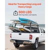 image:imageVEVOR Truck Rack 800 lbs Capacity 71x32 Aluminum Ladder Rack for Truck with 8 NonDrilling CClamps Heavy Duty Truck Bed Rack TwoBar Set for Kayak Surfboard Lumber LadderWith Side Panels