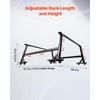 image:imageVEVOR Truck Rack 800 lbs Capacity 71x32 Aluminum Ladder Rack for Truck with 8 NonDrilling CClamps Heavy Duty Truck Bed Rack TwoBar Set for Kayak Surfboard Lumber LadderWith Side Panels