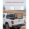 image:imageVEVOR Truck Rack 800 lbs Capacity 71x32 Aluminum Ladder Rack for Truck with 8 NonDrilling CClamps Heavy Duty Truck Bed Rack TwoBar Set for Kayak Surfboard Lumber LadderWith Side Panels