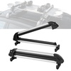 image:imageVEVOR Universal Car Roof Rack  Fit Most Crossbars Carry up to 6 Pairs of Skis or 4 Snowboards Aluminum Snowboard Ski Rack with Lock amp Rubber PaddingRoof Rack Full