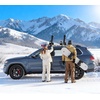 image:imageVEVOR Universal Car Roof Rack  Fit Most Crossbars Carry up to 6 Pairs of Skis or 4 Snowboards Aluminum Snowboard Ski Rack with Lock amp Rubber PaddingRoof Rack Universal