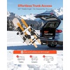 image:imageVEVOR Universal Car Roof Rack  Fit Most Crossbars Carry up to 6 Pairs of Skis or 4 Snowboards Aluminum Snowboard Ski Rack with Lock amp Rubber PaddingRear Rack Fold4