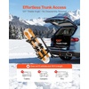 image:imageVEVOR Universal Car Roof Rack  Fit Most Crossbars Carry up to 6 Pairs of Skis or 4 Snowboards Aluminum Snowboard Ski Rack with Lock amp Rubber PaddingRear Rack Fold1