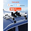 image:imageVEVOR Universal Car Roof Rack  Fit Most Crossbars Carry up to 6 Pairs of Skis or 4 Snowboards Aluminum Snowboard Ski Rack with Lock amp Rubber PaddingRoof Rack TStyle  Rails