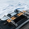 image:imageVEVOR Universal Car Roof Rack  Fit Most Crossbars Carry up to 6 Pairs of Skis or 4 Snowboards Aluminum Snowboard Ski Rack with Lock amp Rubber PaddingRoof Rack Full