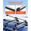 image:imageVEVOR Universal Car Roof Rack  Fit Most Crossbars Carry up to 6 Pairs of Skis or 4 Snowboards Aluminum Snowboard Ski Rack with Lock amp Rubber PaddingRoof Rack Universal