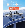 image:imageVEVOR Universal Car Roof Rack  Fit Most Crossbars Carry up to 6 Pairs of Skis or 4 Snowboards Aluminum Snowboard Ski Rack with Lock amp Rubber PaddingRoof Rack TStyle