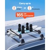 image:imageVEVOR Universal Car Roof Rack  Fit Most Crossbars Carry up to 6 Pairs of Skis or 4 Snowboards Aluminum Snowboard Ski Rack with Lock amp Rubber PaddingRoof Rack TStyle