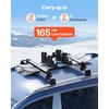 image:imageVEVOR Universal Car Roof Rack  Fit Most Crossbars Carry up to 6 Pairs of Skis or 4 Snowboards Aluminum Snowboard Ski Rack with Lock amp Rubber PaddingRoof Rack Universal