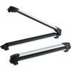 image:imageVEVOR Universal Car Roof Rack  Fit Most Crossbars Carry up to 6 Pairs of Skis or 4 Snowboards Aluminum Snowboard Ski Rack with Lock amp Rubber PaddingRoof Rack TStyle