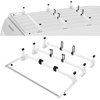 image:imageVEVOR Van Roof Ladder Rack 54 HeavyDuty Steel Rack 800 lbs Capacity Drilling with Straps Fit for Ford Transit 150 250 350 20152022 3 BarsWhite