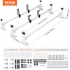 image:imageVEVOR Van Roof Ladder Rack 54 HeavyDuty Steel Rack 800 lbs Capacity Drilling with Straps Fit for Ford Transit 150 250 350 20152022 3 BarsWhite