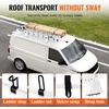 image:imageVEVOR Van Roof Ladder Rack 54 HeavyDuty Steel Rack 800 lbs Capacity Drilling with Straps Fit for Ford Transit 150 250 350 20152022 3 BarsWhite
