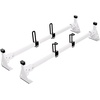 image:imageVEVOR Van Roof Ladder Rack 54 HeavyDuty Steel Rack 800 lbs Capacity Drilling with Straps Fit for Ford Transit 150 250 350 20152022 3 BarsWhite