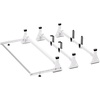 image:imageVEVOR Van Roof Ladder Rack 54 HeavyDuty Steel Rack 800 lbs Capacity Drilling with Straps Fit for Ford Transit 150 250 350 20152022 3 BarsWhite
