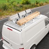 image:imageVEVOR Van Roof Ladder Rack 54 HeavyDuty Steel Rack 800 lbs Capacity Drilling with Straps Fit for Ford Transit 150 250 350 20152022 3 BarsWhite