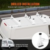 image:imageVEVOR Van Roof Ladder Rack 54 HeavyDuty Steel Rack 800 lbs Capacity Drilling with Straps Fit for Ford Transit 150 250 350 20152022 3 BarsWhite