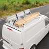 image:imageVEVOR Van Roof Ladder Rack 54 HeavyDuty Steel Rack 800 lbs Capacity Drilling with Straps Fit for Ford Transit 150 250 350 20152022 3 BarsWhite