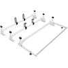 image:imageVEVOR Van Roof Ladder Rack 54 HeavyDuty Steel Rack 800 lbs Capacity Drilling with Straps Fit for Ford Transit 150 250 350 20152022 3 BarsWhite