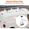 image:imageVEVOR Van Roof Ladder Rack 54 HeavyDuty Steel Rack 800 lbs Capacity Drilling with Straps Fit for Ford Transit 150 250 350 20152022 3 BarsWhite