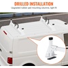 image:imageVEVOR Van Roof Ladder Rack 54 HeavyDuty Steel Rack 800 lbs Capacity Drilling with Straps Fit for Ford Transit 150 250 350 20152022 3 BarsWhite