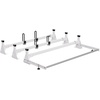 image:imageVEVOR Van Roof Ladder Rack 54 HeavyDuty Steel Rack 800 lbs Capacity Drilling with Straps Fit for Ford Transit 150 250 350 20152022 3 BarsWhite