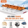 image:imageVEVOR Van Roof Ladder Rack 54 HeavyDuty Steel Rack 800 lbs Capacity Drilling with Straps Fit for Ford Transit 150 250 350 20152022 3 BarsWhite
