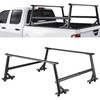 image:imageVEVOR Truck Rack 800 lbs Capacity 71x32 Aluminum Ladder Rack for Truck with 8 NonDrilling CClamps Heavy Duty Truck Bed Rack TwoBar Set for Kayak Surfboard Lumber LadderWith Side Panels