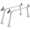 image:imageVEVOR Truck Rack 800 lbs Capacity 71x32 Aluminum Ladder Rack for Truck with 8 NonDrilling CClamps Heavy Duty Truck Bed Rack TwoBar Set for Kayak Surfboard Lumber LadderFixed