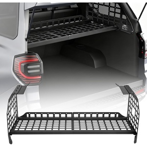 image:imageVEVOR Rear Trunk Cargo Rack for 20102024 Toyota 4Runner 220 lbs Capacity Aluminum Alloy Basket Tray Interior Storage Luggage Carrier Adjustable Height Shelf Stand Organizer for Camping Trip Gear