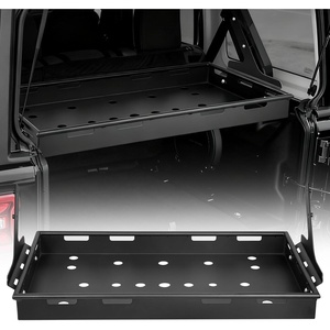 image:imageVEVOR Rear Trunk Cargo Rack with Net 20212026 Ford Bronco 4 Door Hardtops Exclude Bronco Sport 300 lbs Capacity Carbon Steel Basket Tray Interior Storage Luggage CarrierJeep JLU20182024
