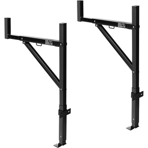 image:imageVEVOR Truck Rack 1934inch Extendable Truck Ladder Rack 386436 Adjustable Height 250 lbs Capacity Steel Ladder Rack for Truck Heavy Duty Truck Bed Rack for Kayak Surfboard Lumber LadderLadder Rack